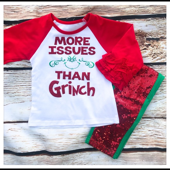 Grinch Ruffle Raglan shirt - Picture 2 of 3